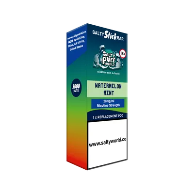 Watermelon Mint- Salty Stick Bar Replacement Pod 11.4mg/mL